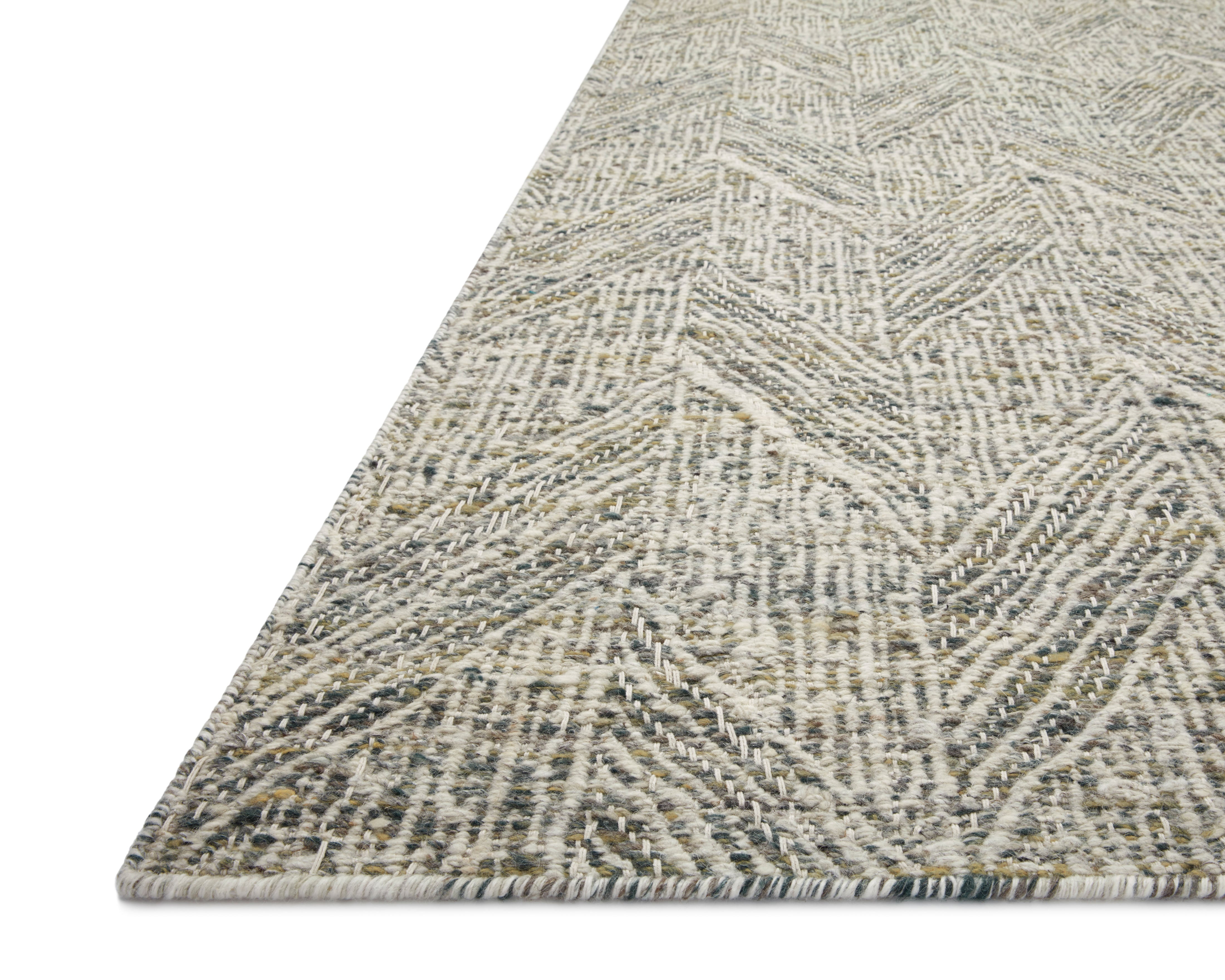 Loloi Raven Moss / Ivory Rug 0-RUGS - wool Loloi
