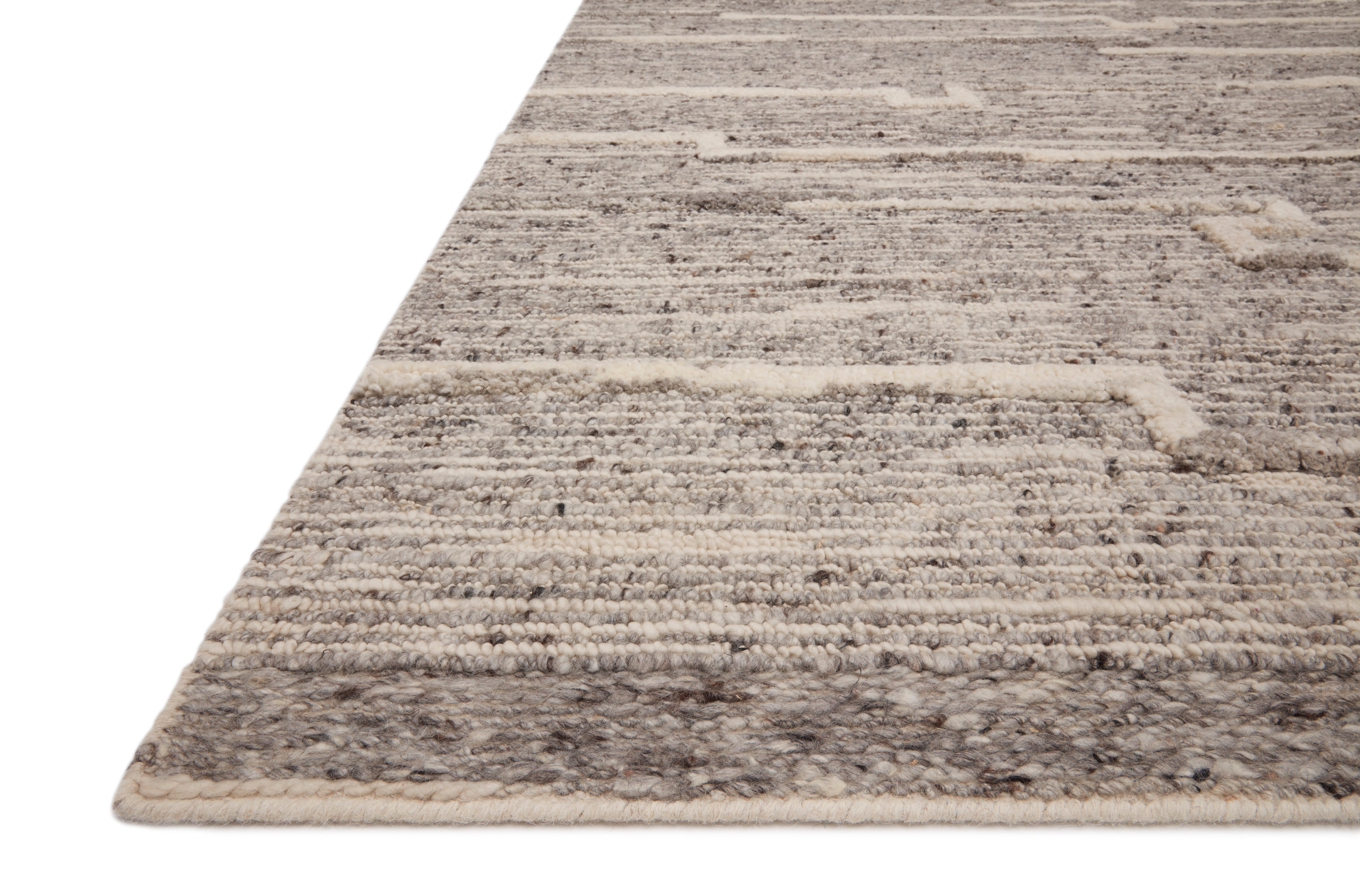 Loloi Rayan Charcoal / Ivory 2-RUGS - patterned Rug & Weave