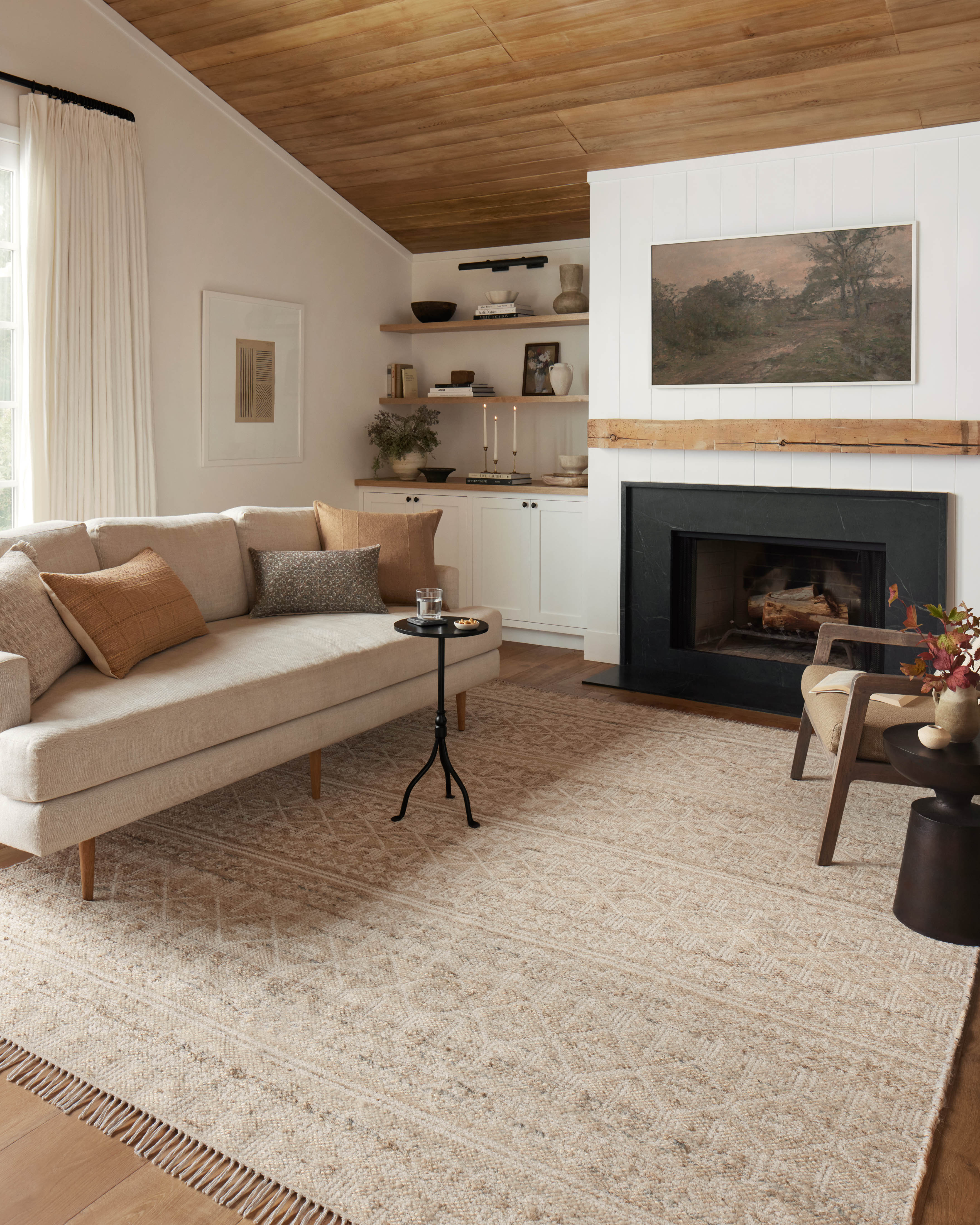 Angela Rose x Loloi Rivers Sand / Ivory Rug 0-RUGS-patterned Loloi