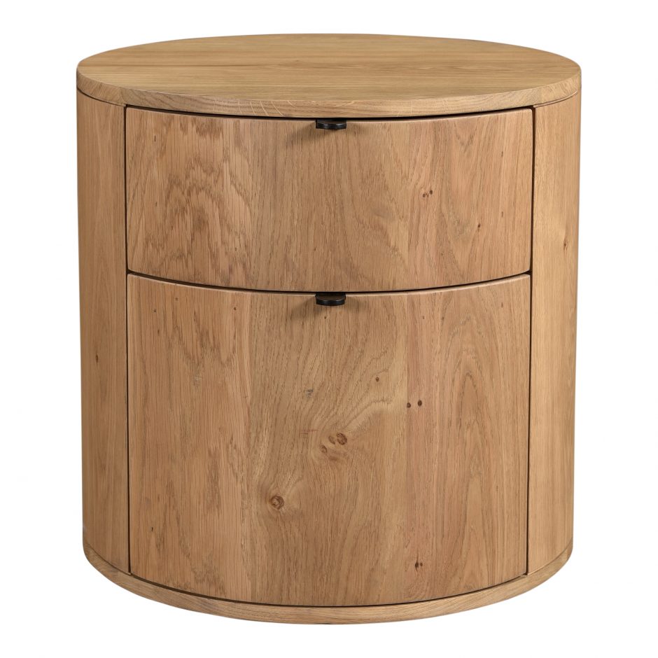 Niko Two Drawer Nightstand - Light Oak 14 - FURNITURE - nightstand Moe's Furniture