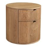 Niko Two Drawer Nightstand - Light Oak 14 - FURNITURE - nightstand Moe's Furniture