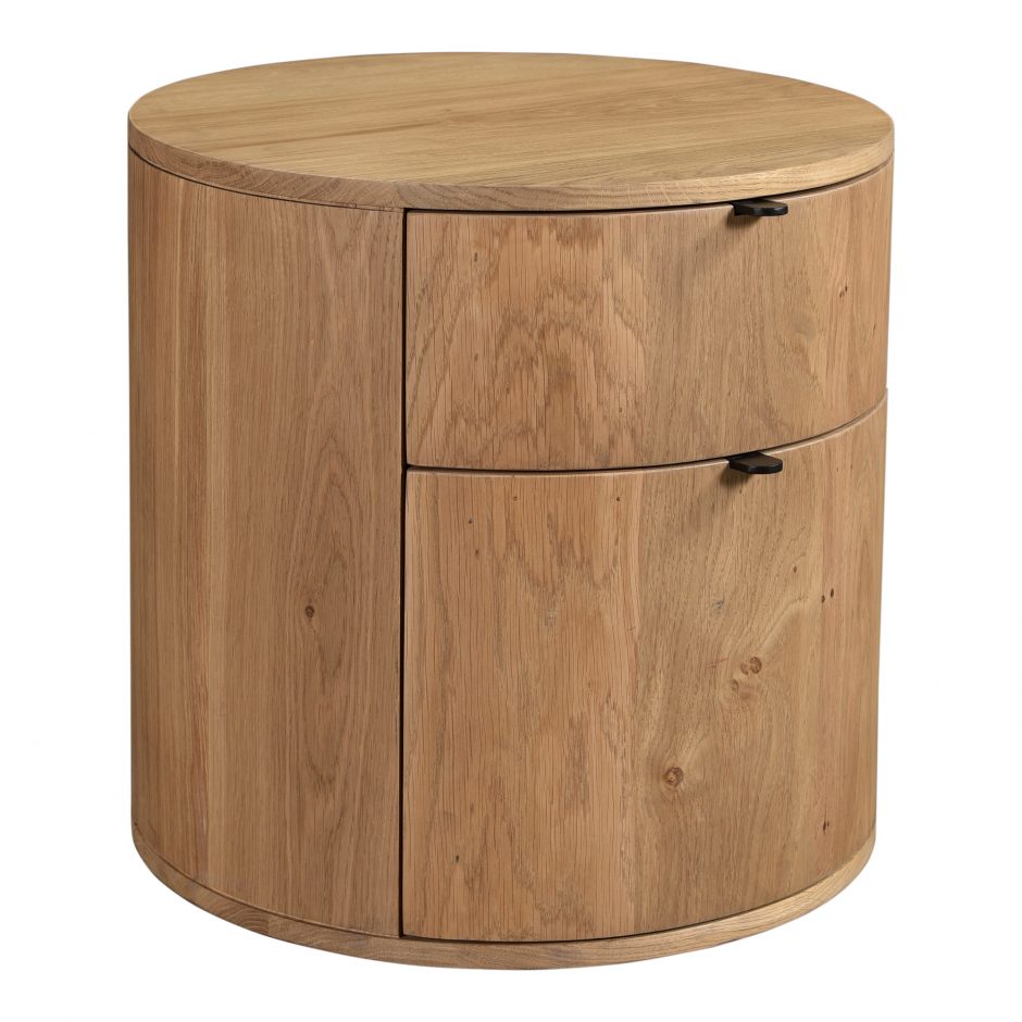 Niko Two Drawer Nightstand - Light Oak 14 - FURNITURE - nightstand Moe's Furniture