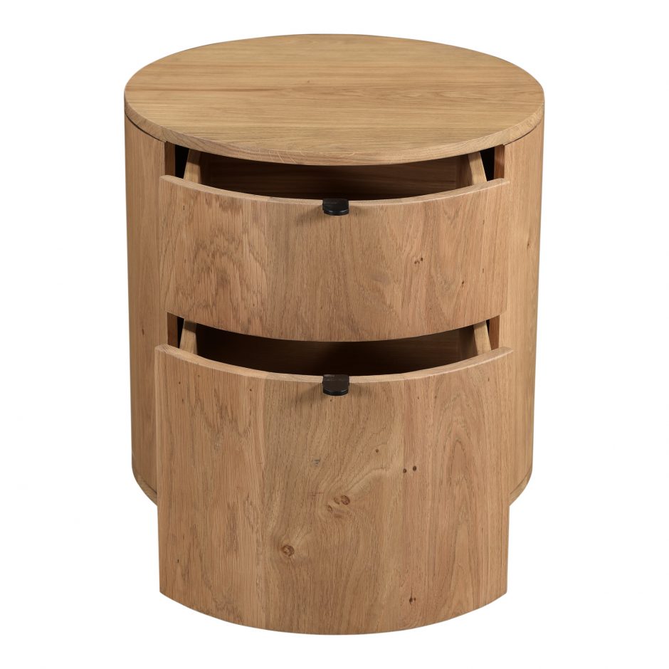 Niko Two Drawer Nightstand - Light Oak 14 - FURNITURE - nightstand Moe's Furniture