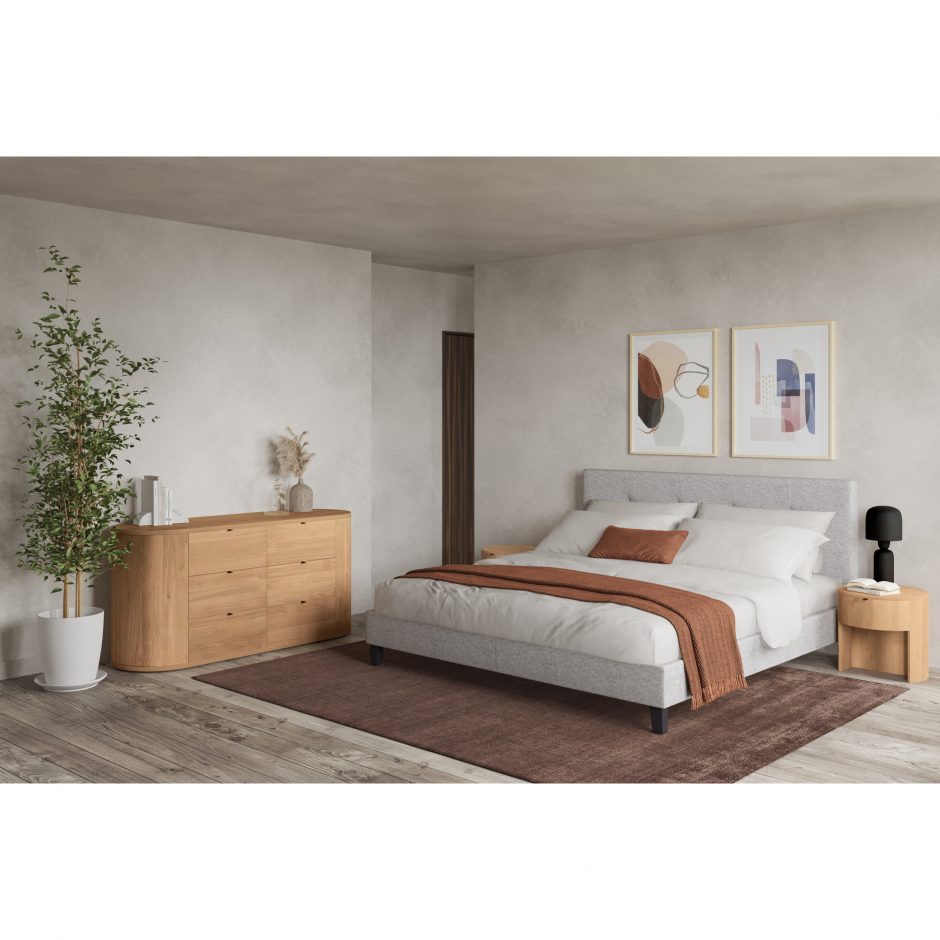 Niko Nightstand - Light Oak 14 - FURNITURE - nightstand Moe's Furniture