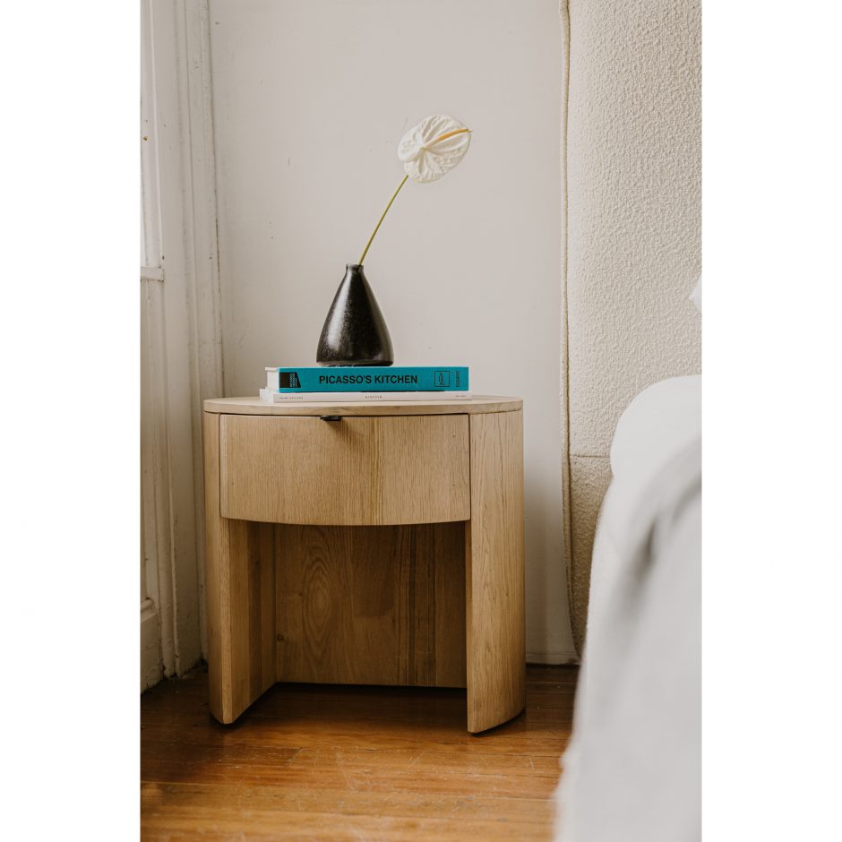 Niko Nightstand - Light Oak 14 - FURNITURE - nightstand Moe's Furniture
