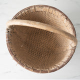 Round Vintage Flower Basket - Rug & Weave