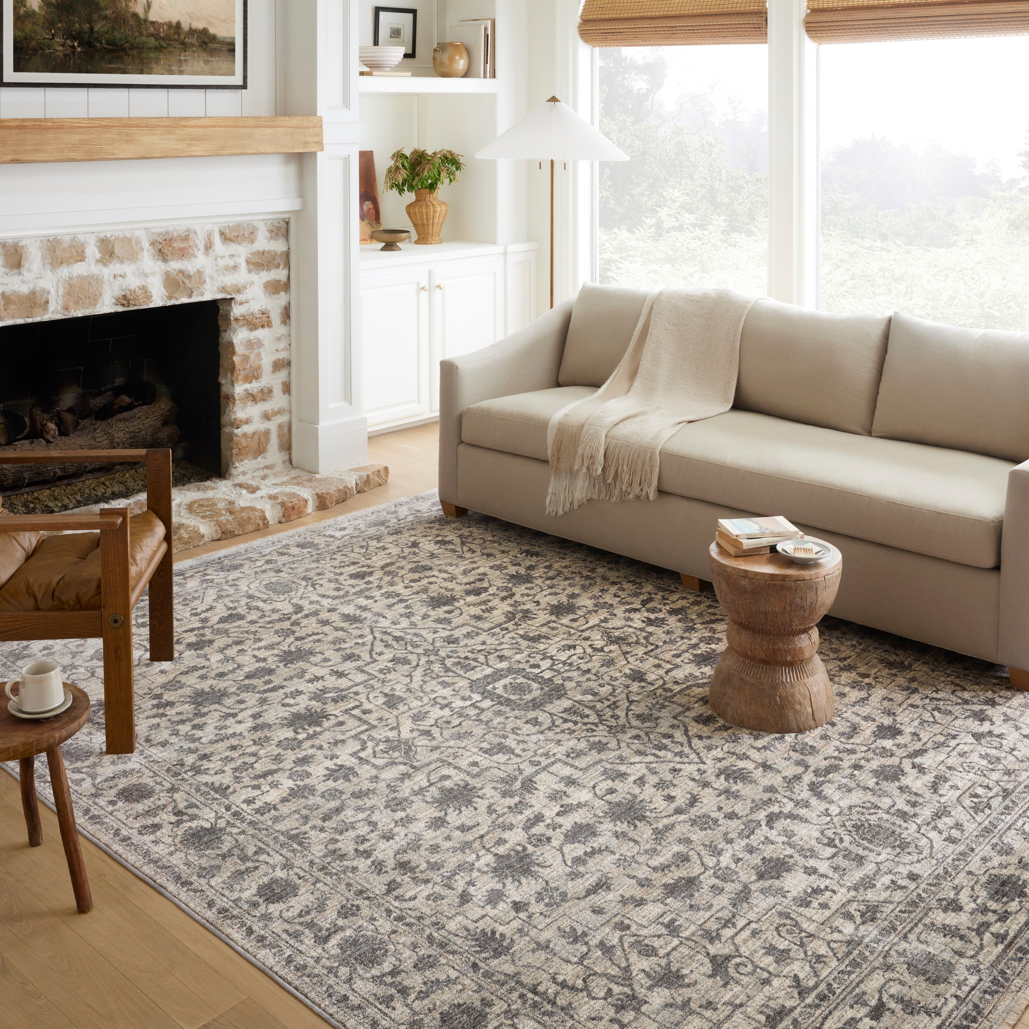 Loloi Sorrento Mist / Charcoal 2-RUGS-patterned Loloi