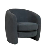 Dana Club Chair - Teddy Dark Grey 3 - FURNITURE - chair LH IMPORTS