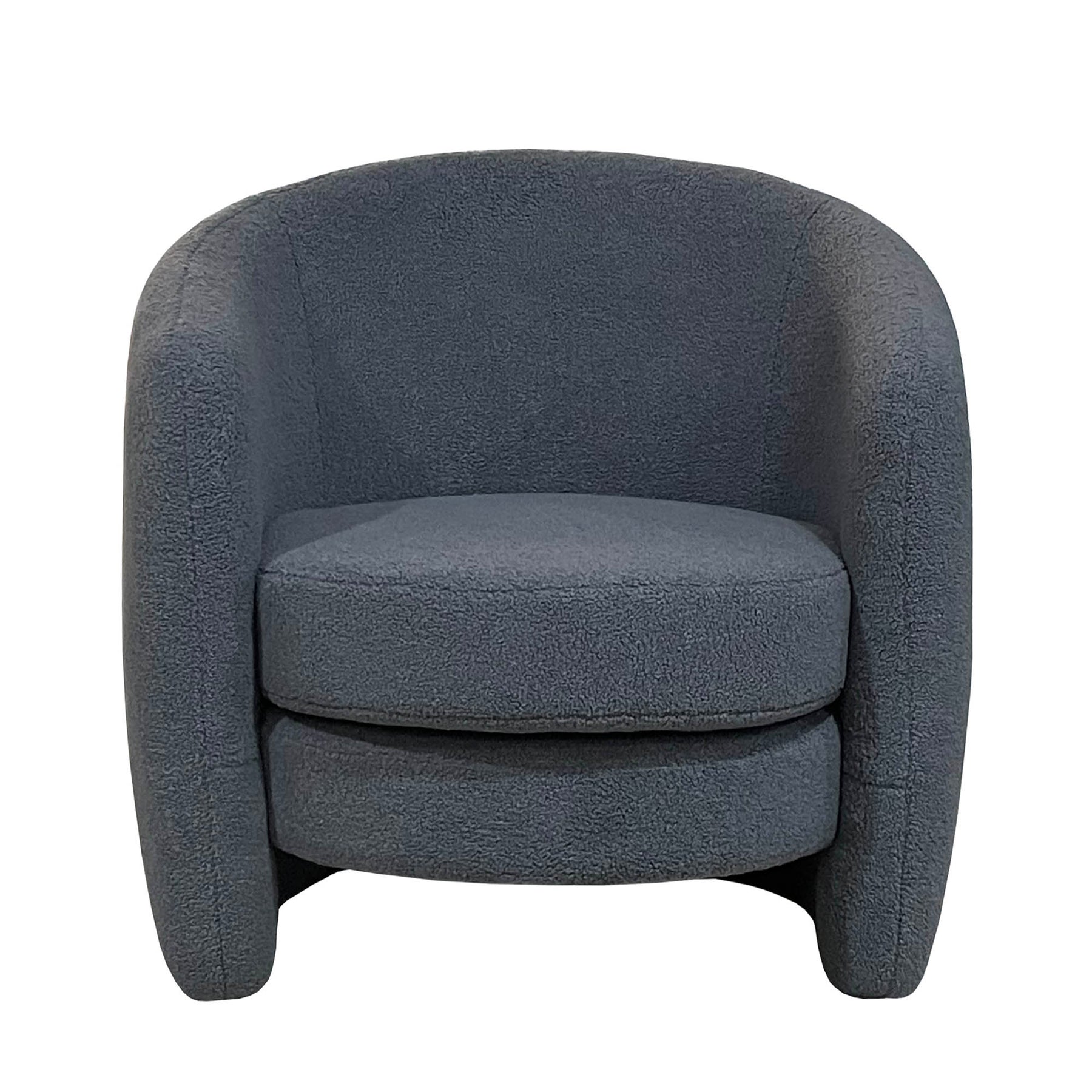 Dana Club Chair - Teddy Dark Grey 3 - FURNITURE - chair LH IMPORTS