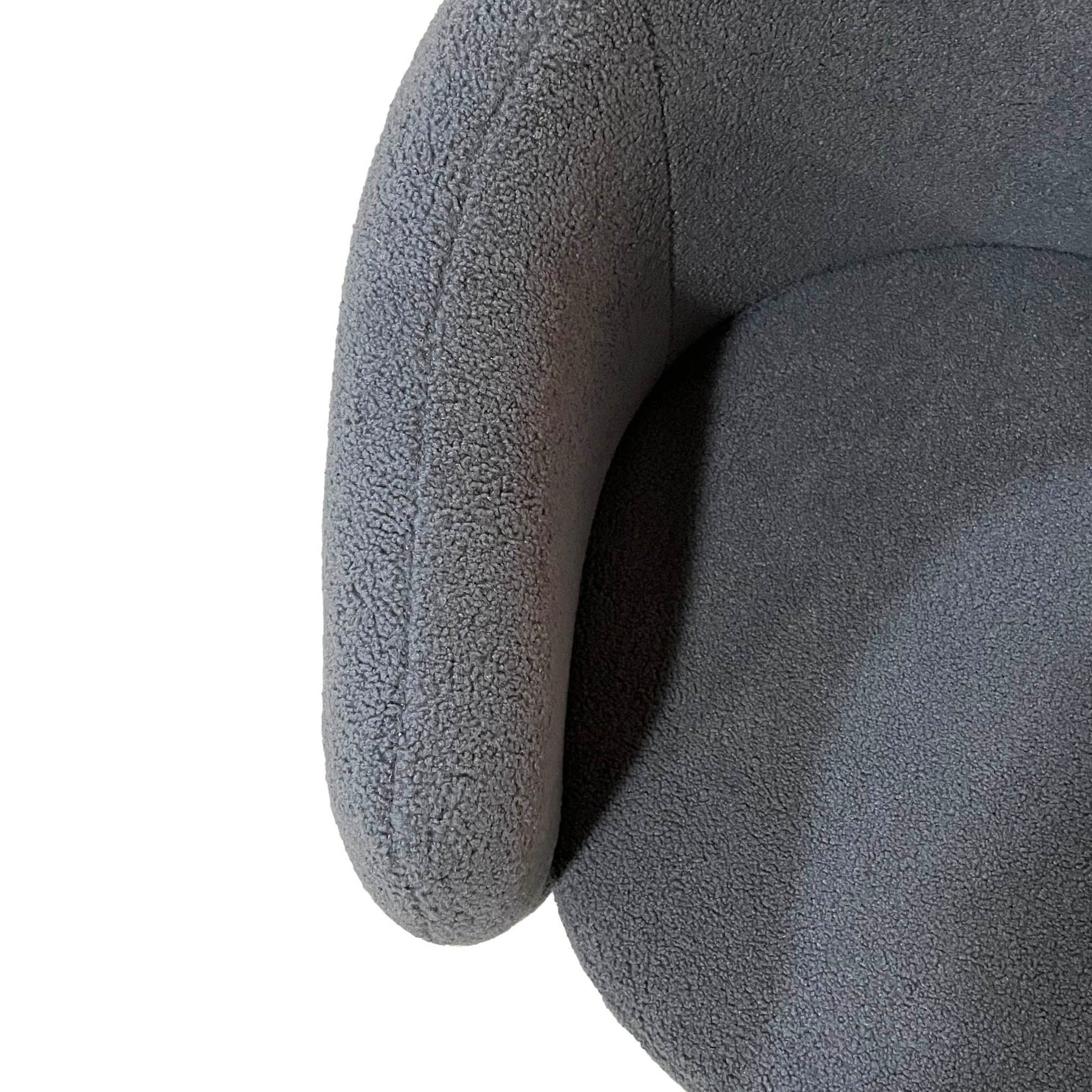 Dana Club Chair - Teddy Dark Grey 3 - FURNITURE - chair LH IMPORTS