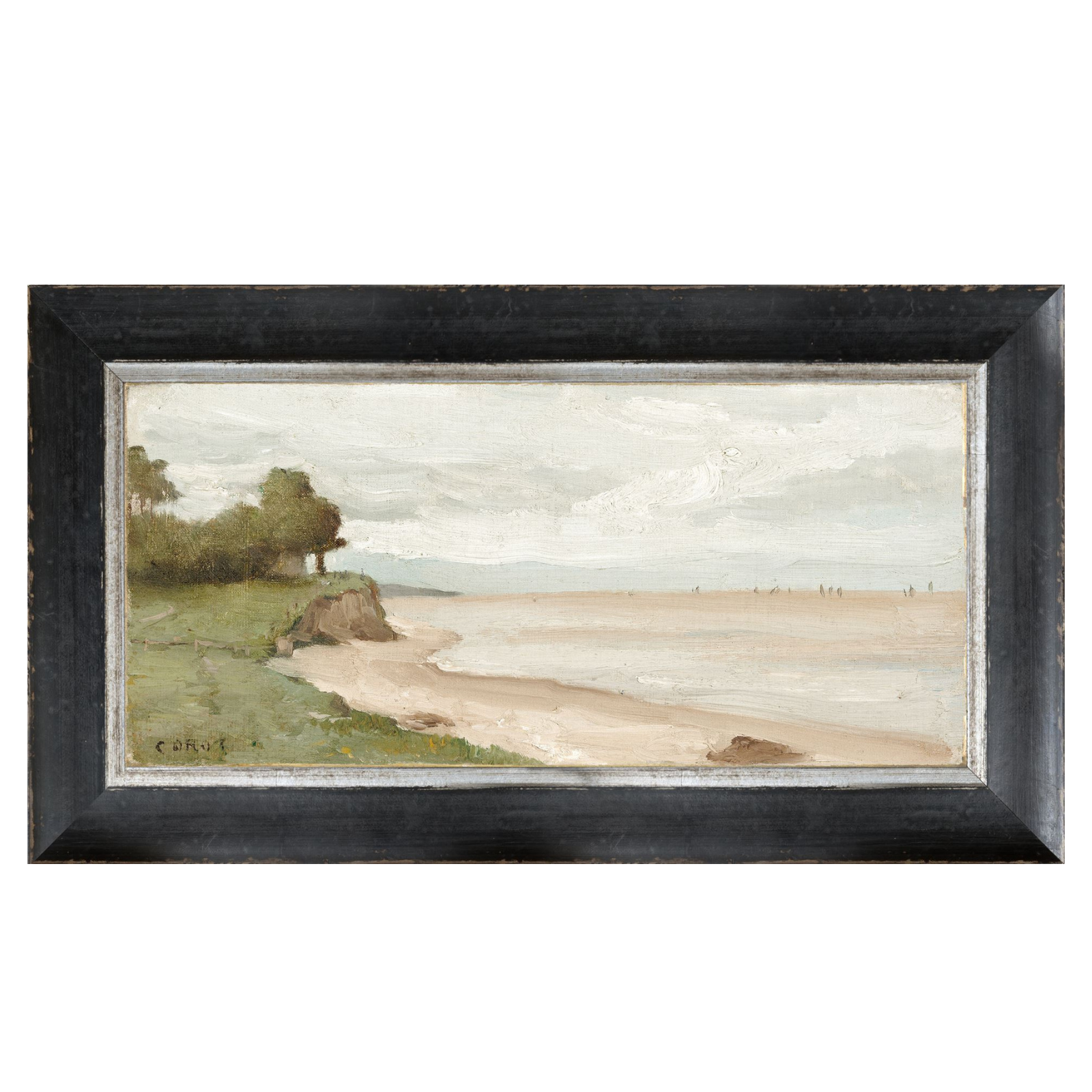 “Sandy Beach Petite Scape” Framed Art Print