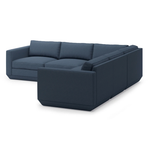 Gus* Modern Podium 5 Piece Sectional 8 - d - FURNITURE - modular - podium Gus Hanson Navy Left