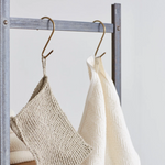 Handmade Brass J Hook wall hook Fog Linen Work
