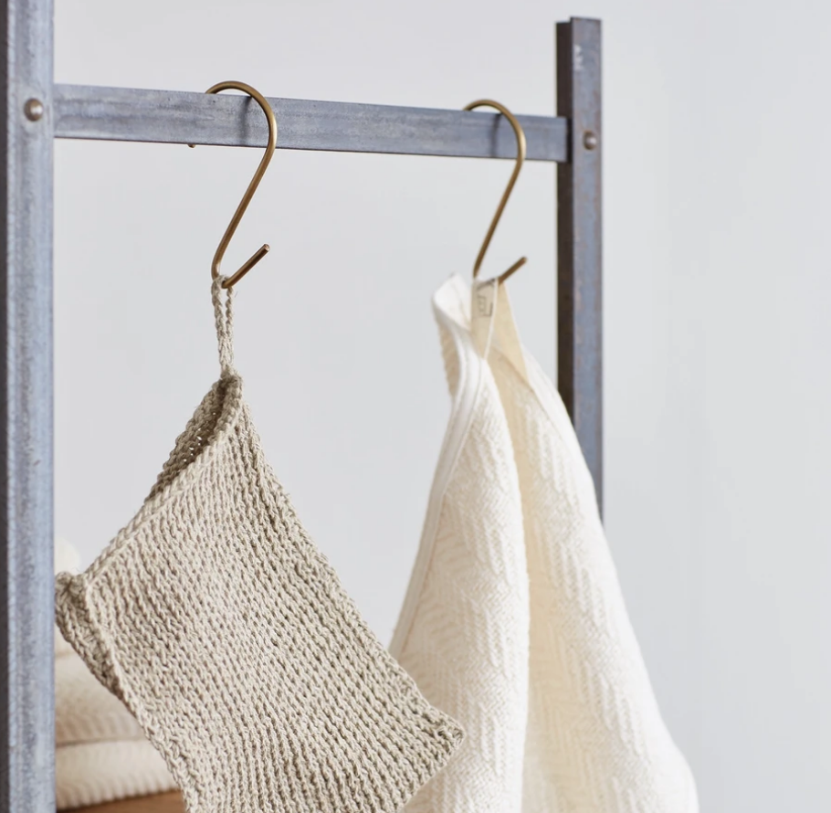 Handmade Brass J Hook wall hook Fog Linen Work