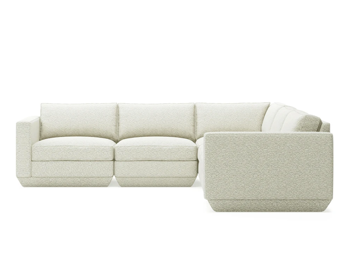 Gus* Modern Podium 5 Piece Sectional 8 - d - FURNITURE - modular - podium Gus Copenhagen Fossil Left
