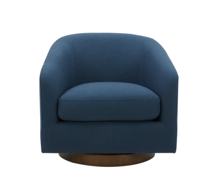 Oscar Swivel Chair - Dark Atlantic - Rug & Weave