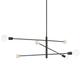 Slater Chandelier LIGHTING - chandelier Hudson Valley Lighting Soft Black