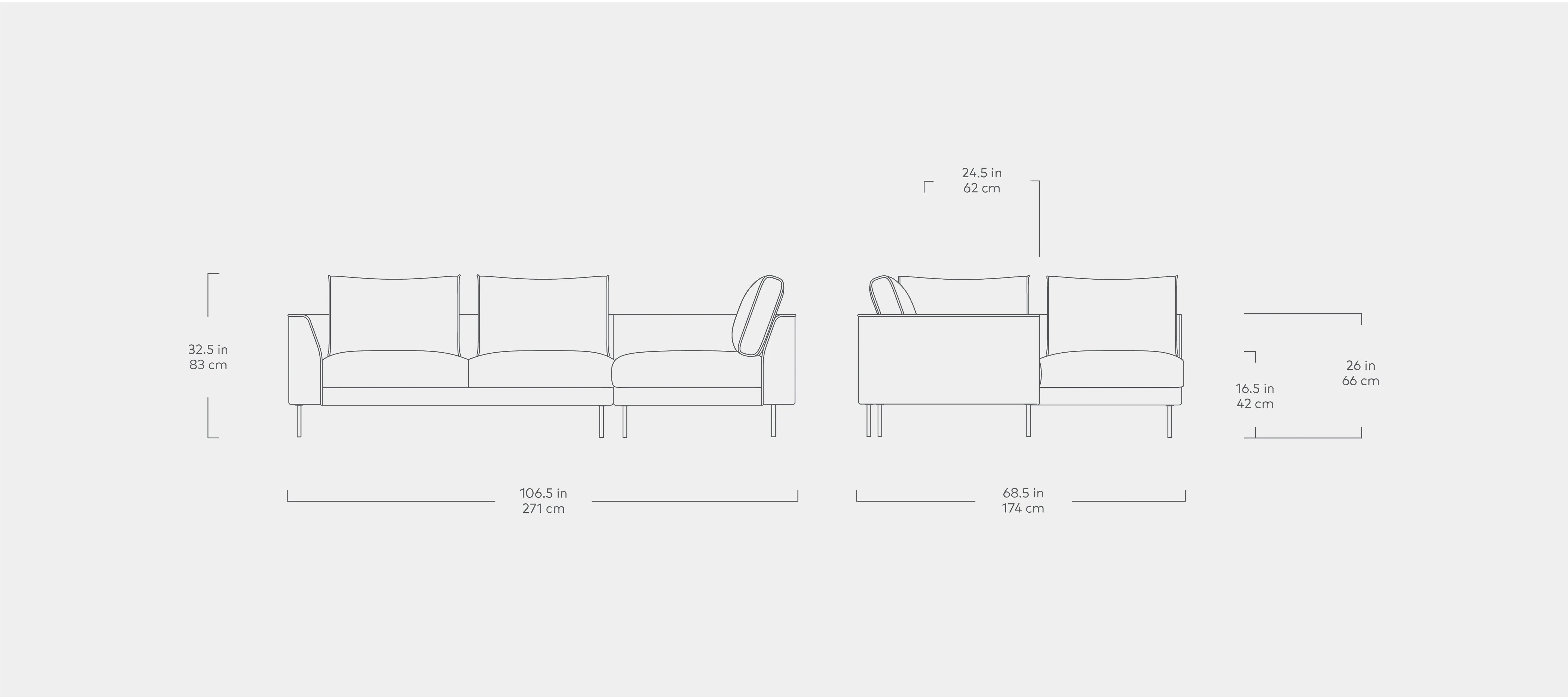 Gus* Modern Renfrew Sectional - Rug & Weave
