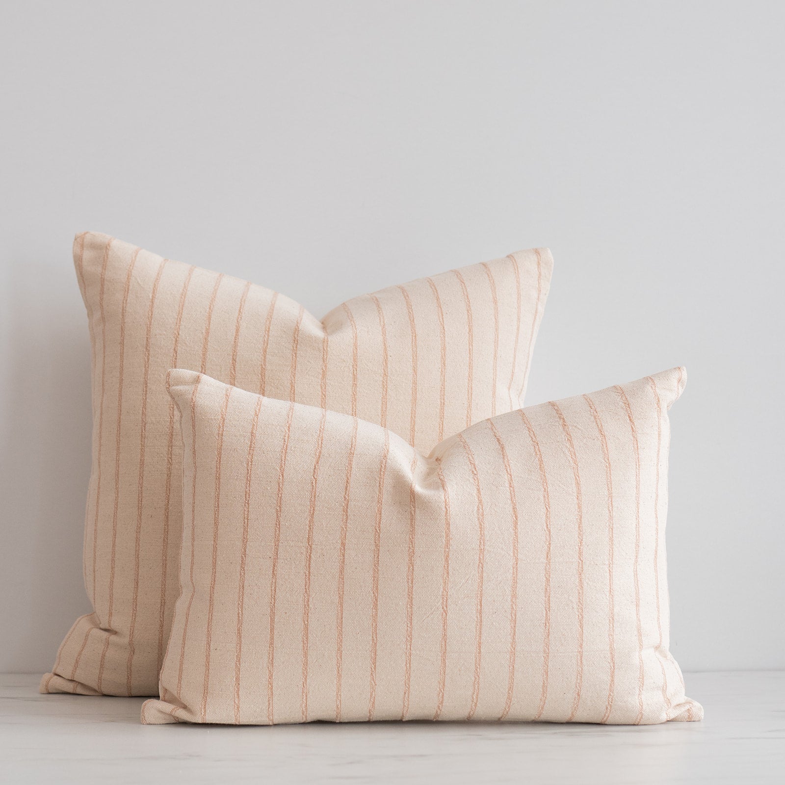 Terracotta Thai Woven Stripes Pillow Cover