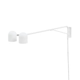 Gus* Modern Tandem Swing Arm Lamp sconce - plug in Gus White