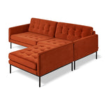Gus* Modern Towne Bi-Sectional 2 - FURNITURE - sectional Gus Velvet Russet