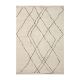 Loloi Fabian Ivory / Charcoal Sketched Lines Rug 0-RUGS - patterned Loloi