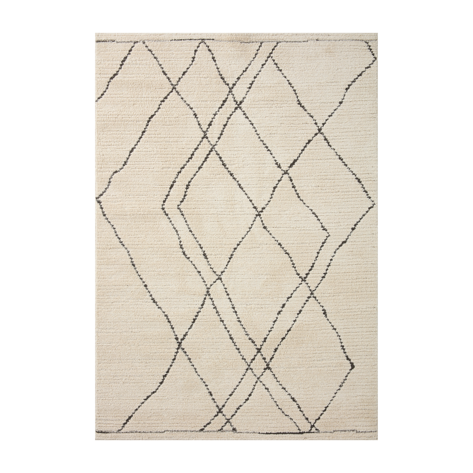 Loloi Fabian Ivory / Charcoal Sketched Lines Rug