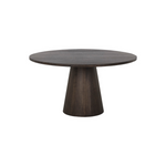 Althea Dining Table / Brown Oak 9 - a - FURNITURE - dining table - round Sunpan