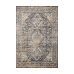 Loloi Indra Charcoal / Natural Rug 0-RUGS-patterned Loloi