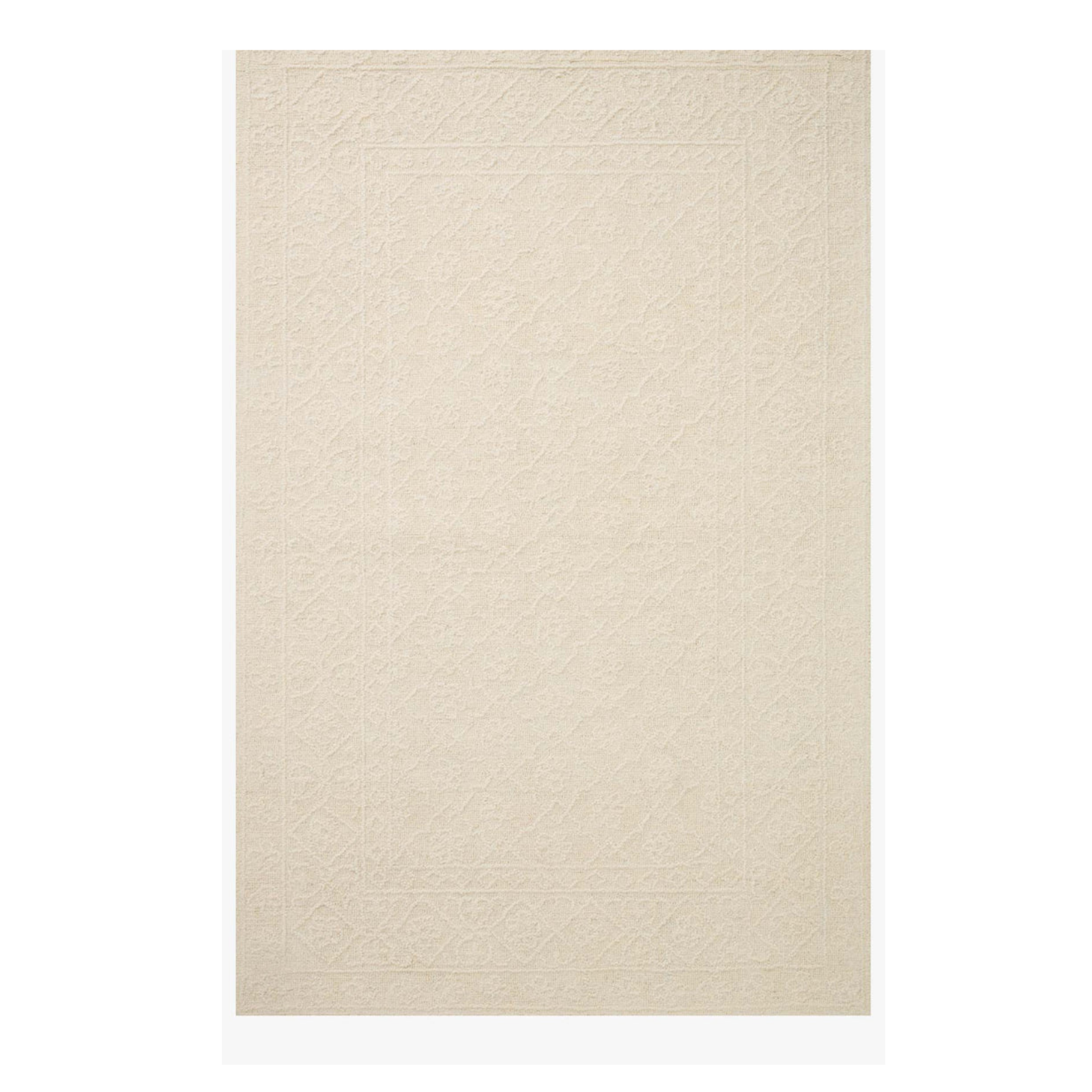 Loloi Cecelia Ivory / Ivory Rug, 2'3" x 3'9"