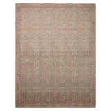 Angela Rose x Loloi Aubrey Blue/ Terracotta Rug 0-RUGS Loloi