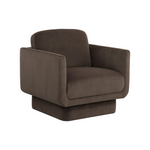 Evelyn Lounge Chair - Meg Dark Brown 3 - FURNITURE - chair Sunpan