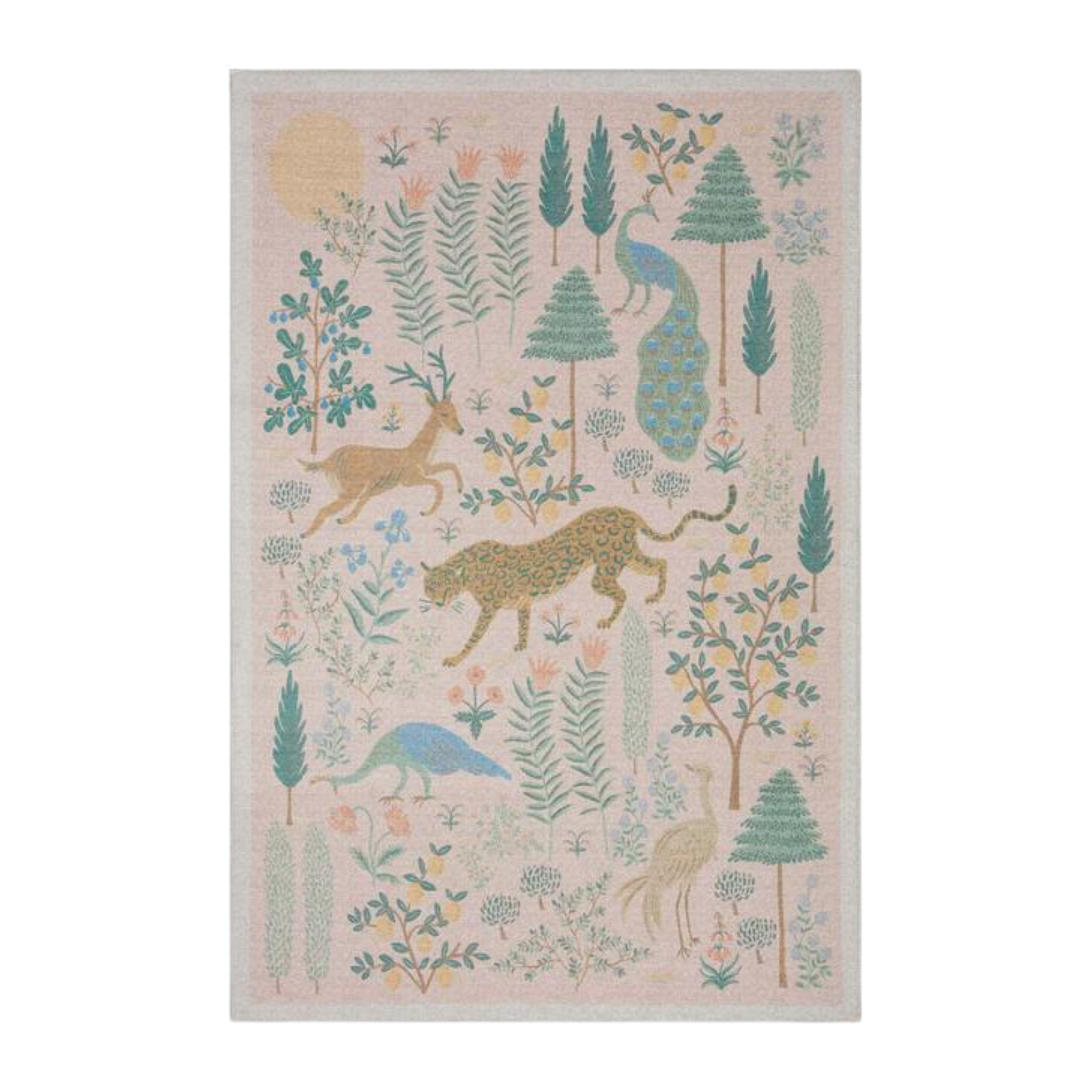 Rifle Paper Co. X Loloi/ Menagerie Les Fauves Blush Rug 2 - RUGS - patterned Loloi
