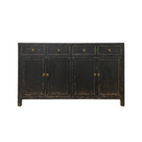 Bobbie Four Door Sideboard - Weathered Black 7 - FURNITURE - sideboard/cabinet Hauer Market