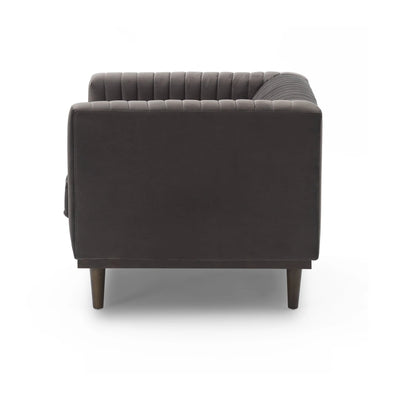 Velvet Accent Chair - Grey - Rug & Weave