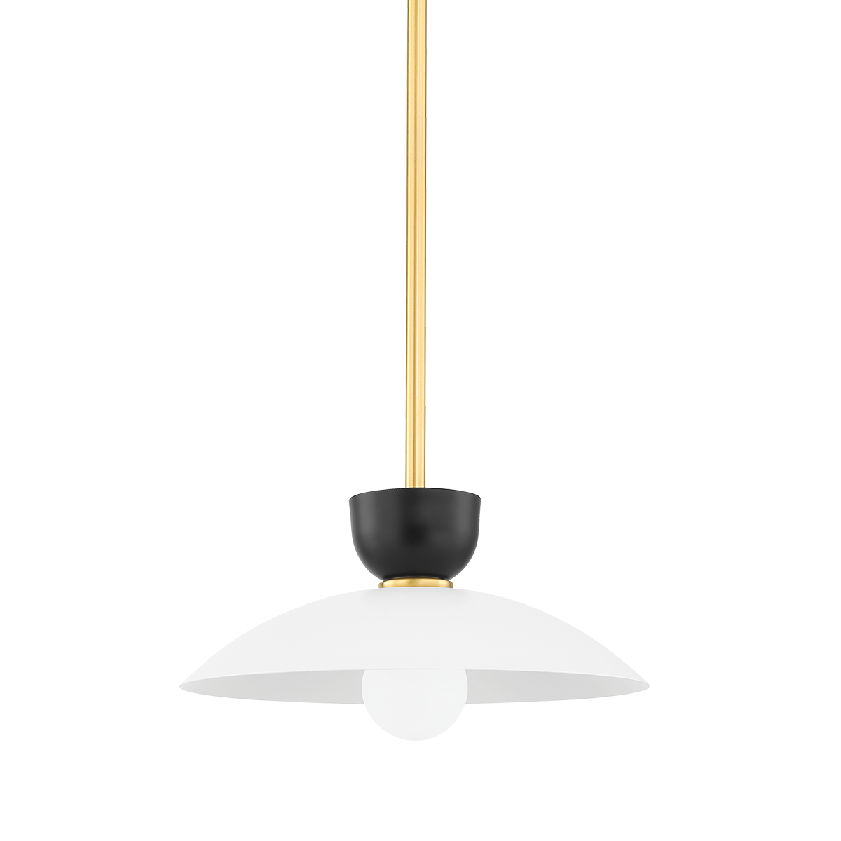 Whitley Pendant LIGHTING - pendant Hudson Valley Lighting 14"W x 7"H Aged Brass