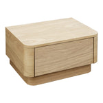 Curve Nightstand - Natural 14 - FURNITURE - nightstand Moe's Furniture Oak