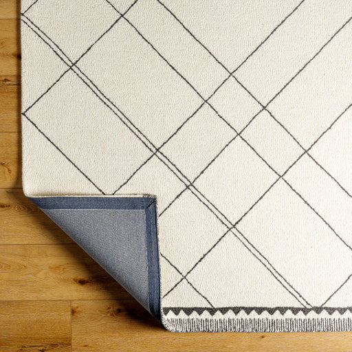 Arkell Ivory/Charcoal Rug 0-RUGS - wool Surya