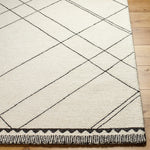 Arkell Ivory/Charcoal Rug 0-RUGS - wool Surya