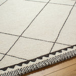 Arkell Ivory/Charcoal Rug 0-RUGS - wool Surya