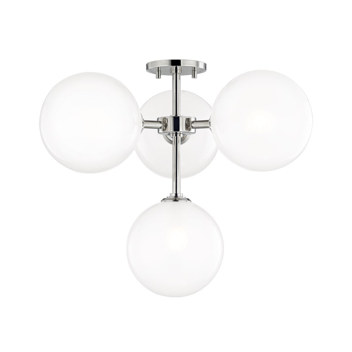 Ashleigh Semi Flush LIGHITING - semi-flush Hudson Valley Lighting Polished Nickel