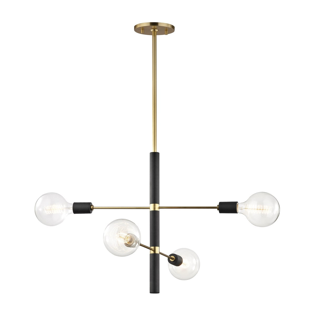 Astrid Chandelier LIGHTING - chandelier Hudson Valley Lighting Aged Brass
