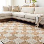 Becki Owens Kamey Checkered Jute Rug 0-RUGS - jute Surya