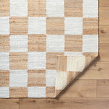 Becki Owens Kamey Checkered Jute Rug 0-RUGS - jute Surya