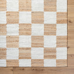 Becki Owens Kamey Checkered Jute Rug 0-RUGS - jute Surya