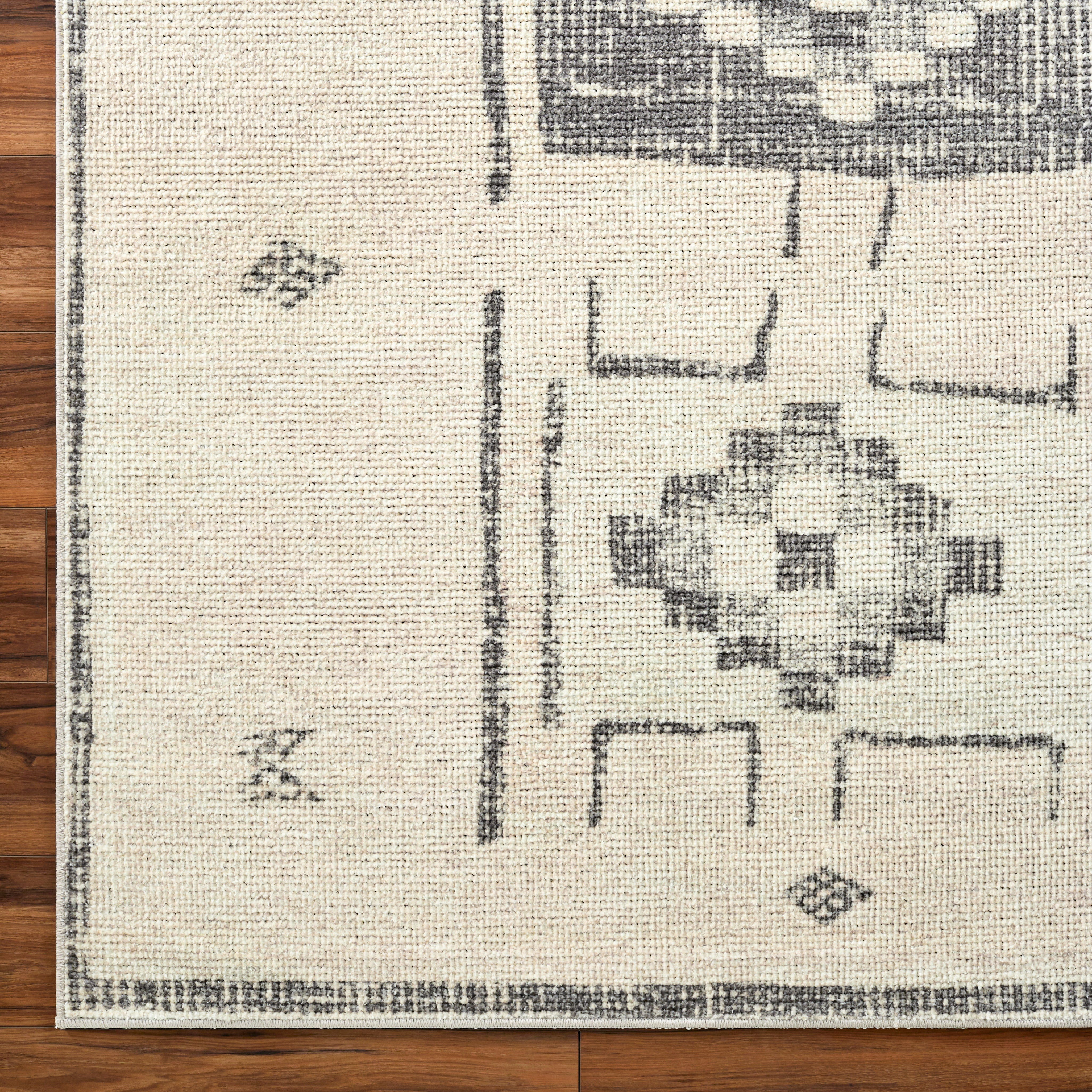 Becki Owens Solana Cream / Granite Rug 0-RUGS-patterned Surya