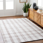 Becki Owens Sammy Tan Plaid Rug 0-RUGS-patterned Surya