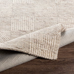 Colette Oatmeal Checkered Rug 0-RUGS - wool Surya