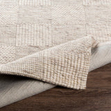 Colette Oatmeal Checkered Rug 0-RUGS - wool Surya