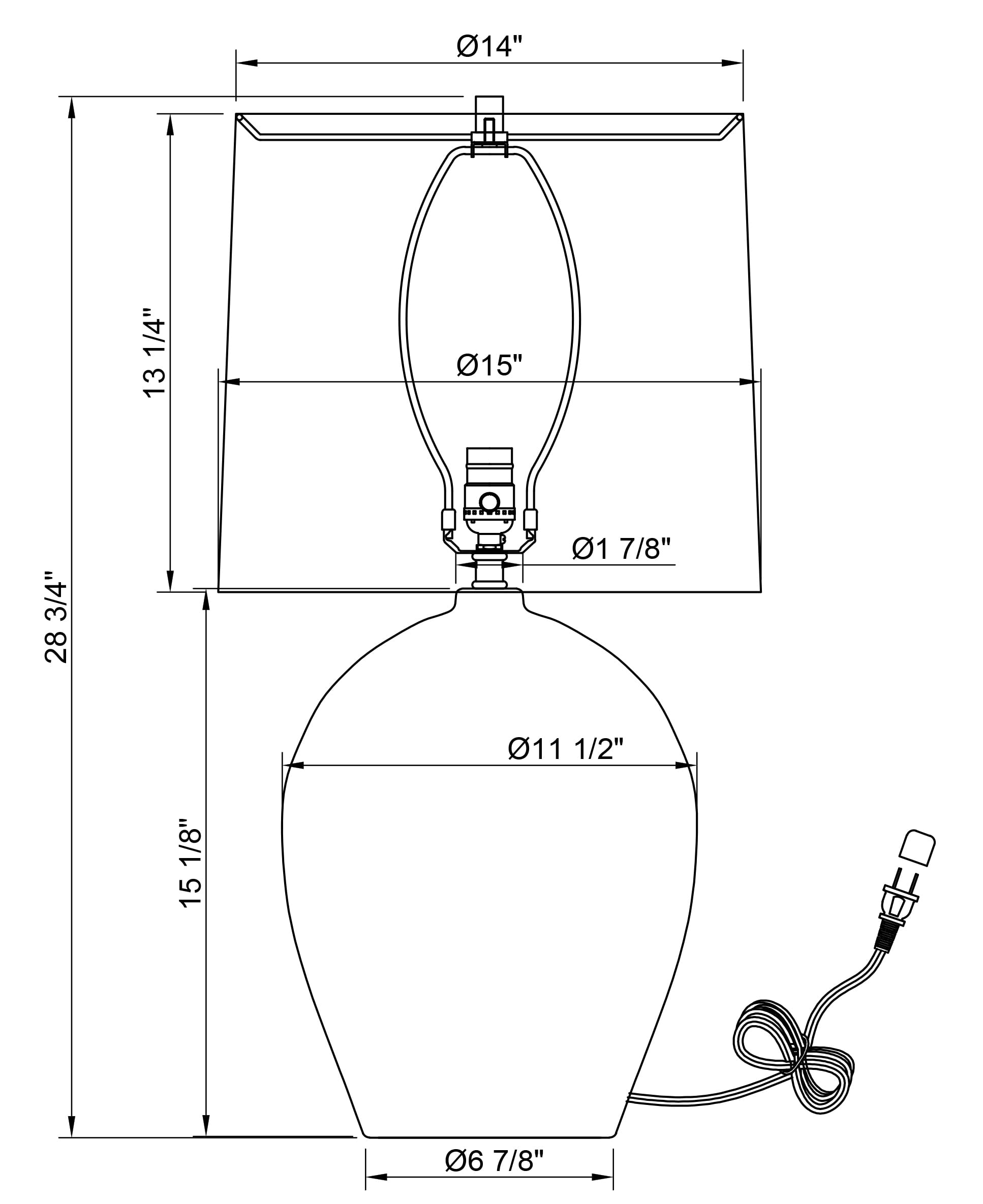 Connor Table Lamp LIGHTING - table lamp Flow Decor